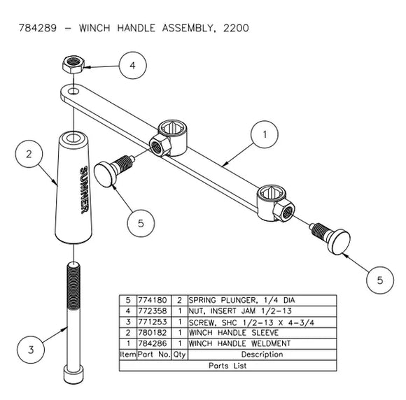 2 Speed Handle Weldment