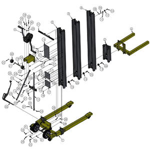 Mast Hold-down, Bar Type 2412 2400 Options